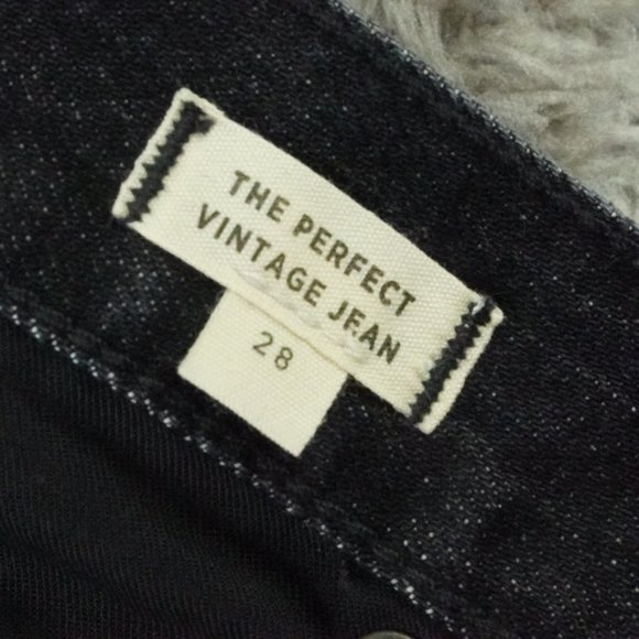 Madewell The Perfect Vintage Jean Womens 28 in Roxstone Wash: Knee-Rip Edition - Picture 3 of 10